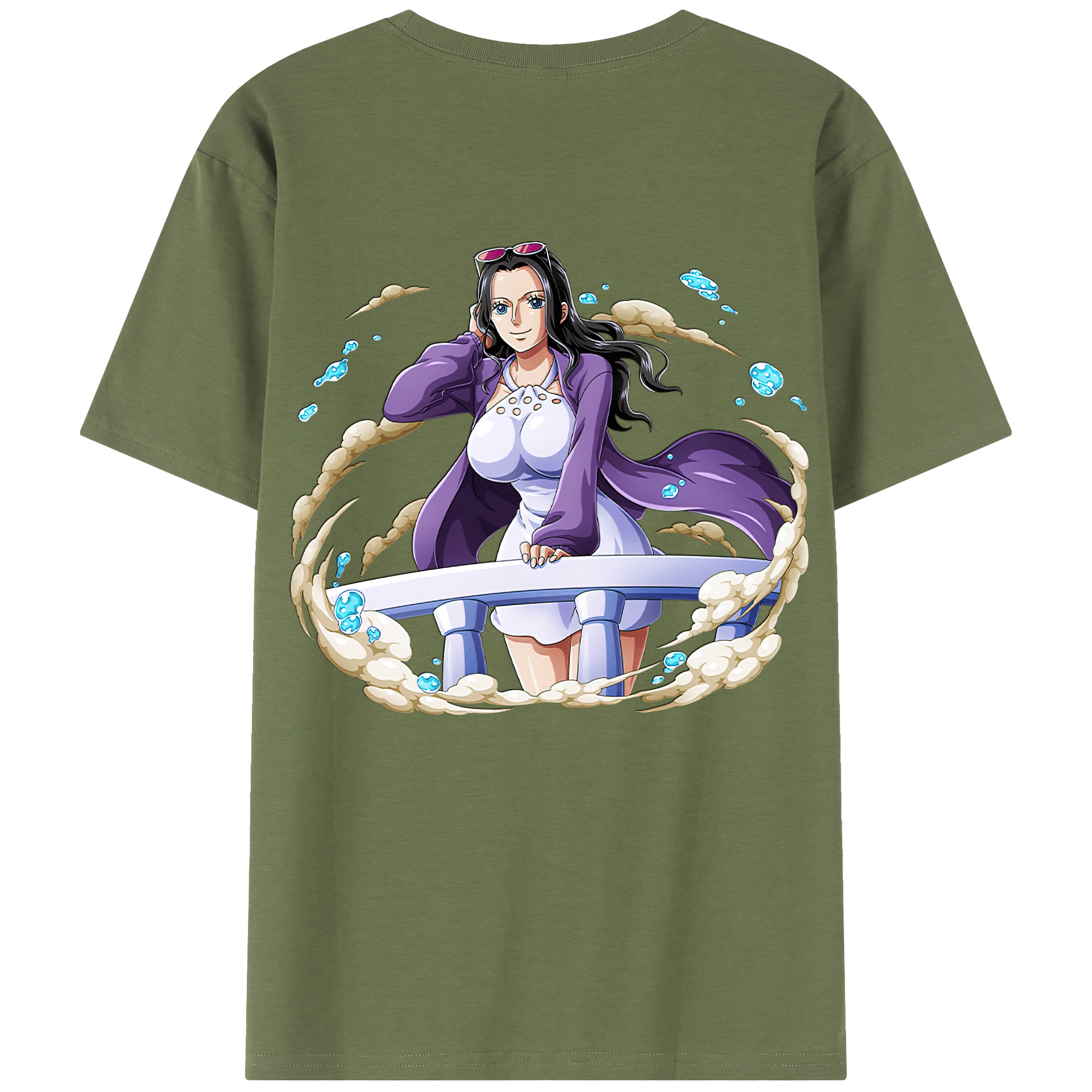 ワンピース ニコ・ロビン ONE PIECE Nico Robin 綿100％半袖Tシャツ（背面プリント）